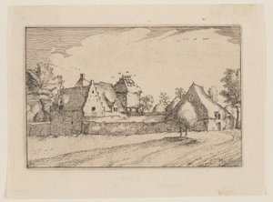 A Walled Farm by Claes Jansz. Visscher