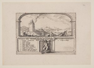 Beacon at Zandvoort, from Views in the Surroundings of Haarlem by Claes Jansz. Visscher