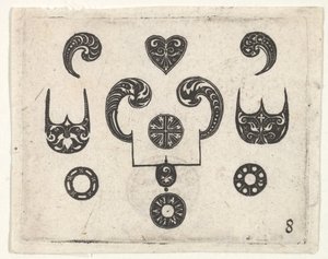 Blackwork Print with Various Motifs by Claes Jansz Visscher