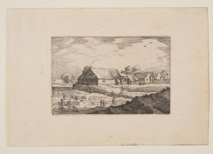 Farms and Bleaching-Fields, from Views in the Surroundings of Haarlem (Plaisante Plaetsen) by Claes Jansz. Visscher