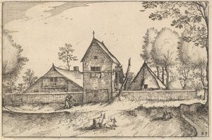 Large Walled Farm, plate 23 from Regiunculae et Villae Aliquot Ducatus Brabantiae