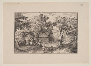 The Road Toward Heemstede, from Views in the Surroundings of Haarlem by Claes Jansz. Visscher