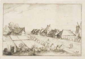 Fields and a Road, plate 24 after Pictures of Farms, Country Houses and Rustic Villages