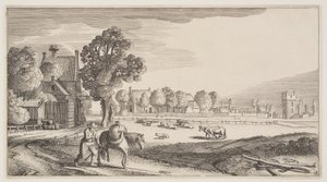 Roads along a Pasture, from Landscapes