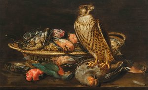 Still Life with Falcon and Birds