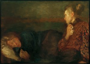 Mother at the Bed of Her Sick Child