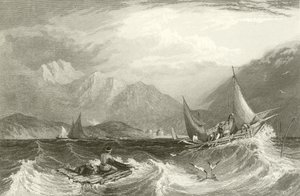 Bombay Harbour - Fishing Boats, in the Monsoon by Clarkson Frederick Stanfield