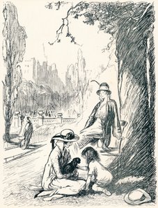 In Kensington Gardens - Stage Six by Claude Allin Shepperson