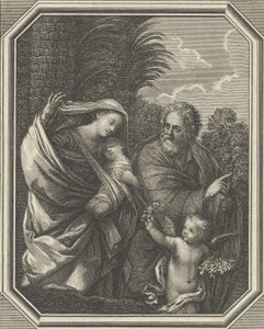The Flight into Egypt, the Holy Family Walking with the Young John the Baptist, ca. 1720-86 by Claude Augustin Duflos