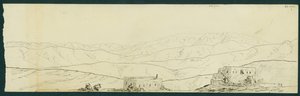 View of Jebel Sunnin and Kefr Silwan from B