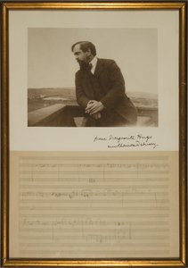Manuscript page of music for 
