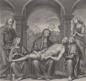 Christ in the Tomb, Resting Across the Virgin