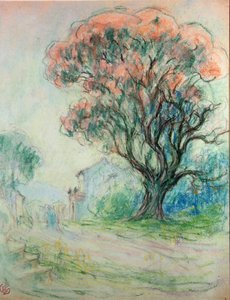 Pink tree by Claude Emile Schuffenecker