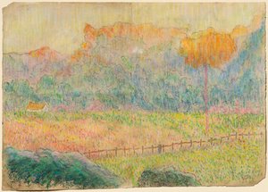 Study for Landscape with Figure and Houses by Claude Emile Schuffenecker