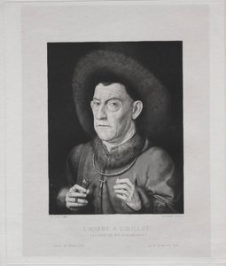 Man with a Pink by Claude Ferdinand Gaillard