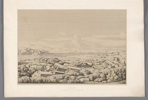 View of the Cyclades Cyclades (title on object) Views of the Most Famous Sites of Ancient Greece (series title) by Claude Félix Théodore Caruelle d