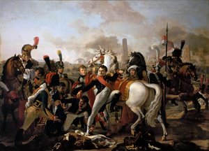 Napoleon Wounded Before Ratisbon, April 23, 1809