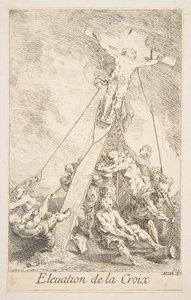 Elevation of the Cross by Claude Gillot, Jacques Gabriel Huquier