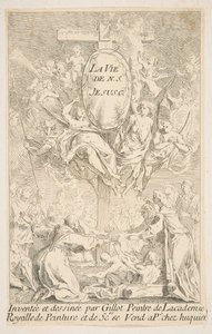 Frontispiece to the Series The Life of Christ by Claude Gillot, Jacques Gabriel Huquier