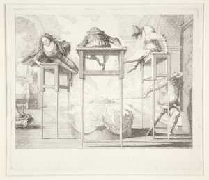 Mischievous Harlequin by Claude Gillot