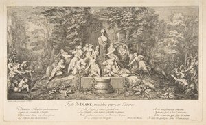 Feast of Diana by Claude Gillot