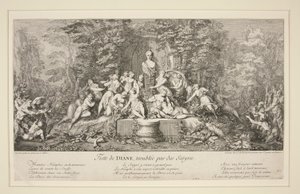 Feste de Diane, Troubled by Satyrs by Claude Gillot