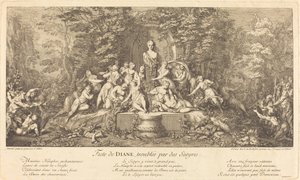 Feast of Diana Disrupted by Satyrs by Claude Gillot