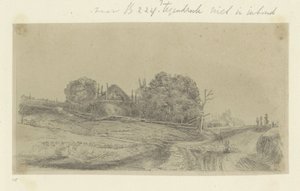 Landscape with a Haystack and a Flock of Sheep by Claude Henri Watelet