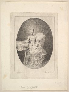 Portrait of Marguerite Le Comte by Claude Henri Watelet