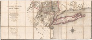 A Chorographical Map of the Province of New-York (Lower part of the map) by Claude Joseph Sauthier