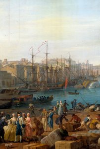 The Port of Marseille in the 18th Century (detail) by Claude Joseph Vernet