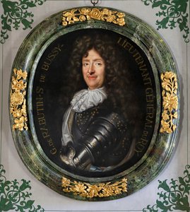 Portrait of Roger Bussy-Rabutin, Castle of Bussy-Rabutin by Claude Lefebvre