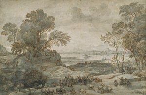 Landscape with Christ Preaching the Sermon on the Mount by Claude Lorrain
