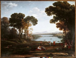 Landscape with Dancing Figures