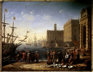 View of a Port with the Capitol