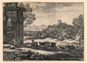 Cattle Driven Home Through a Storm by Claude Lorrain