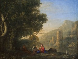 Landscape with Rest During the Flight into Egypt by Claude Lorrain