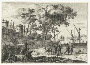 Artist at Work in a Landscape by Claude Lorrain