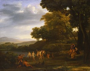 Landscape with Dancing Satyrs and Nymphs, 1646