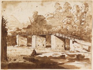 Landscape with a Bridge by Claude Lorrain