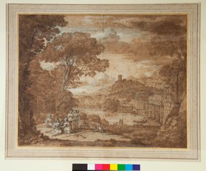 Landscape with the Nymph Egeria Mourning over Numa by Claude Lorrain