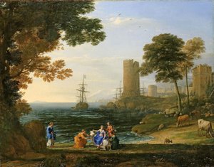 Landscape with the Abduction of Europa by Jupiter by Claude Lorrain