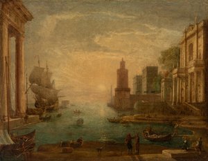 Seaport with Ulysses Restituting Chryseis to Her Father Chryses