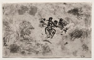 Study of a Seated Woman and Other Sketches by Claude Lorrain