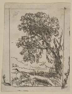The Two Landscapes Left Tree, ca. 1630 by Claude Lorrain