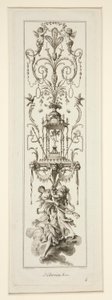 Title Page and Three Sheets from Cahier d by Claude Louis Desrais
