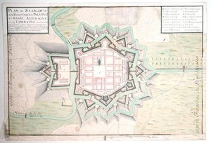 Plan of Saarlouis, from Traite de Fortifications