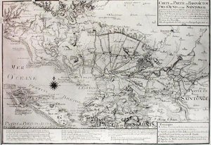 Map of Bas Poitou, Aunis and Saintonge with the Marshes of the Bay of Aiguillon in 1716
