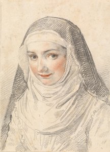 A Young Nun by Claude Mellan