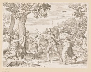 Allegory of the Good Governance of France by Claude Mellan
